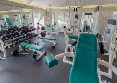 Fitness center amenities Waterford Apartments
